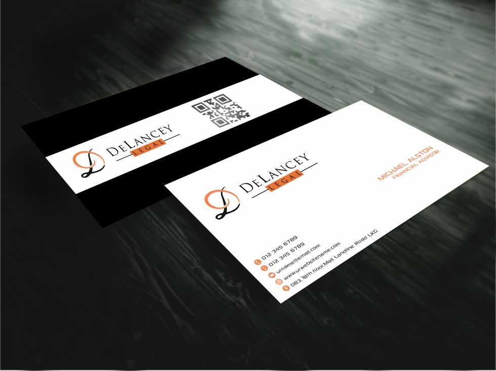 Diseño de Tarjeta de Presentación por AwsomeD para DeLancey Legal | Diseño #4331471