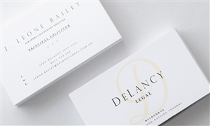 Diseño de Tarjeta de Presentación por Atlas para DeLancey Legal | Diseño #4411065