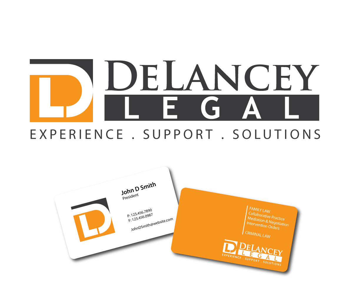 Business Card Design by Pixelideas for DeLancey Legal | Design #4366902