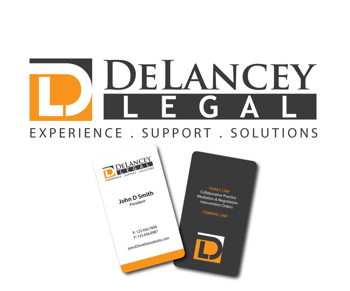 Diseño de Tarjeta de Presentación por Pixelideas para DeLancey Legal | Diseño #4366968