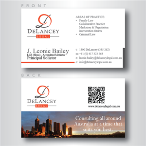 Diseño de Tarjeta de Presentación por dotnot para DeLancey Legal | Diseño: #4330530