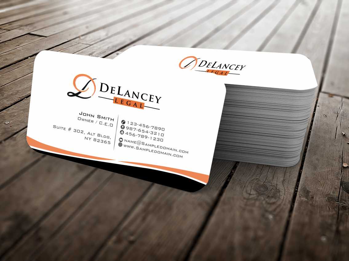 Diseño de Tarjeta de Presentación por szabist para DeLancey Legal | Diseño #4331759