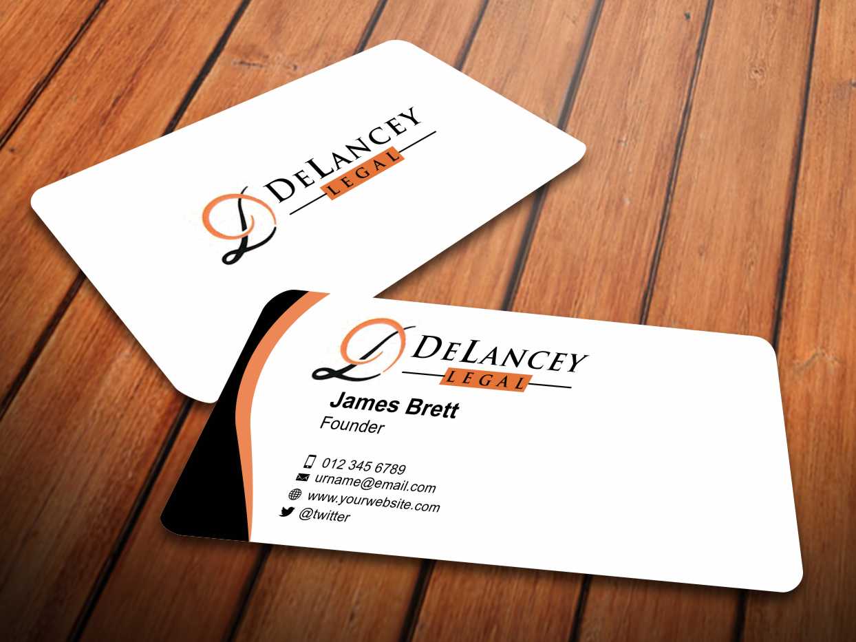 Business Card Design by szabist for DeLancey Legal | Design #4331760