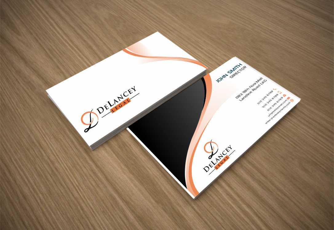 Diseño de Tarjeta de Presentación por szabist para DeLancey Legal | Diseño #4331762