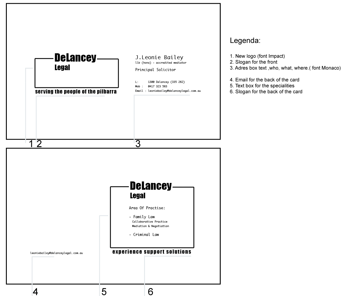 Diseño de Tarjeta de Presentación por Turkova para DeLancey Legal | Diseño #4330914