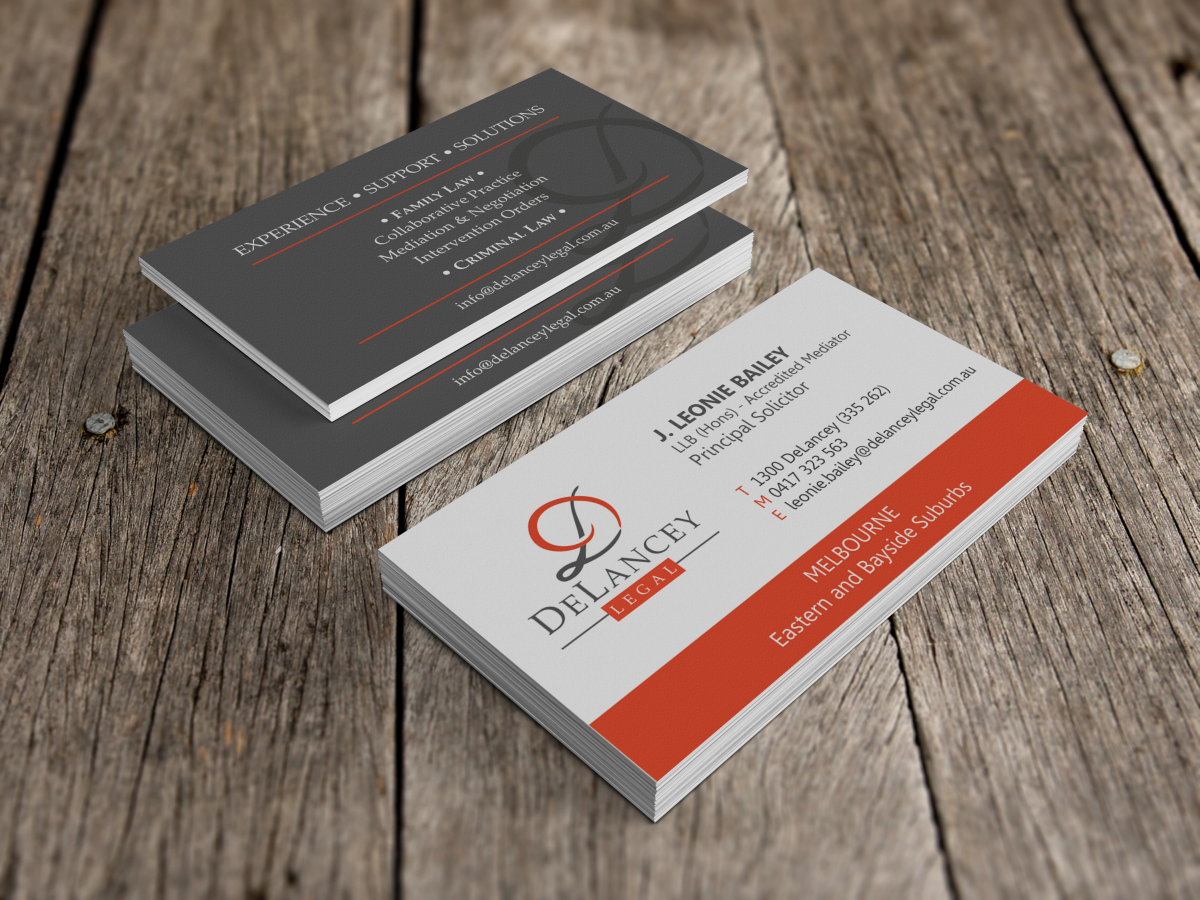 Diseño de Tarjeta de Presentación por HYPdesign para DeLancey Legal | Diseño #4339800