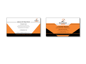 Visitenkarten-Design von instudio für DeLancey Legal | Design: #4420145