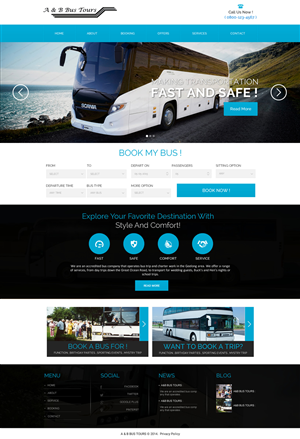 Need Bus charter business website,  | Web Design by Behriatech