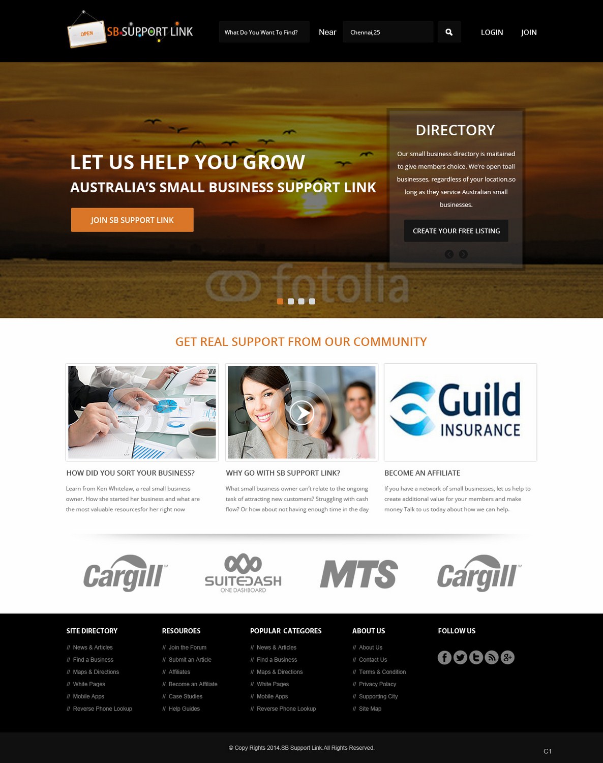 Web Design by pb for Small Business Support Link | Design #4371075