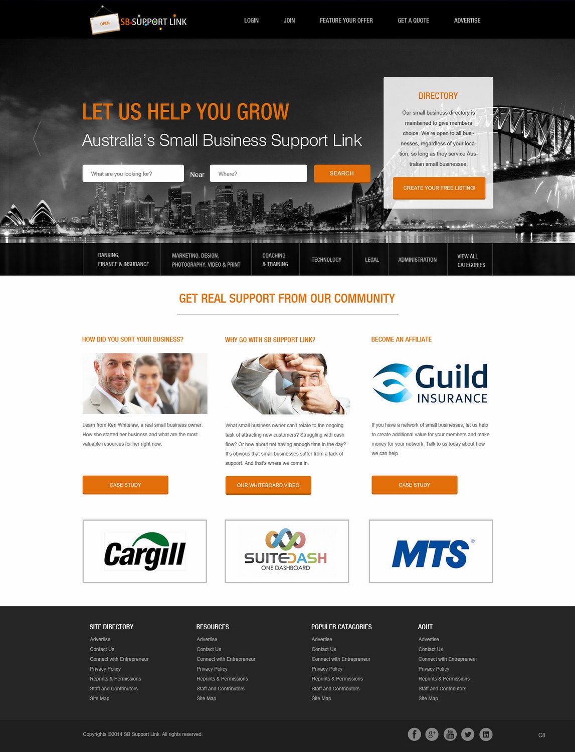 Web Design par pb pour Small Business Support Link | Design #4371087