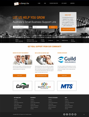 Web Design par pb pour Small Business Support Link | Design : #4371087