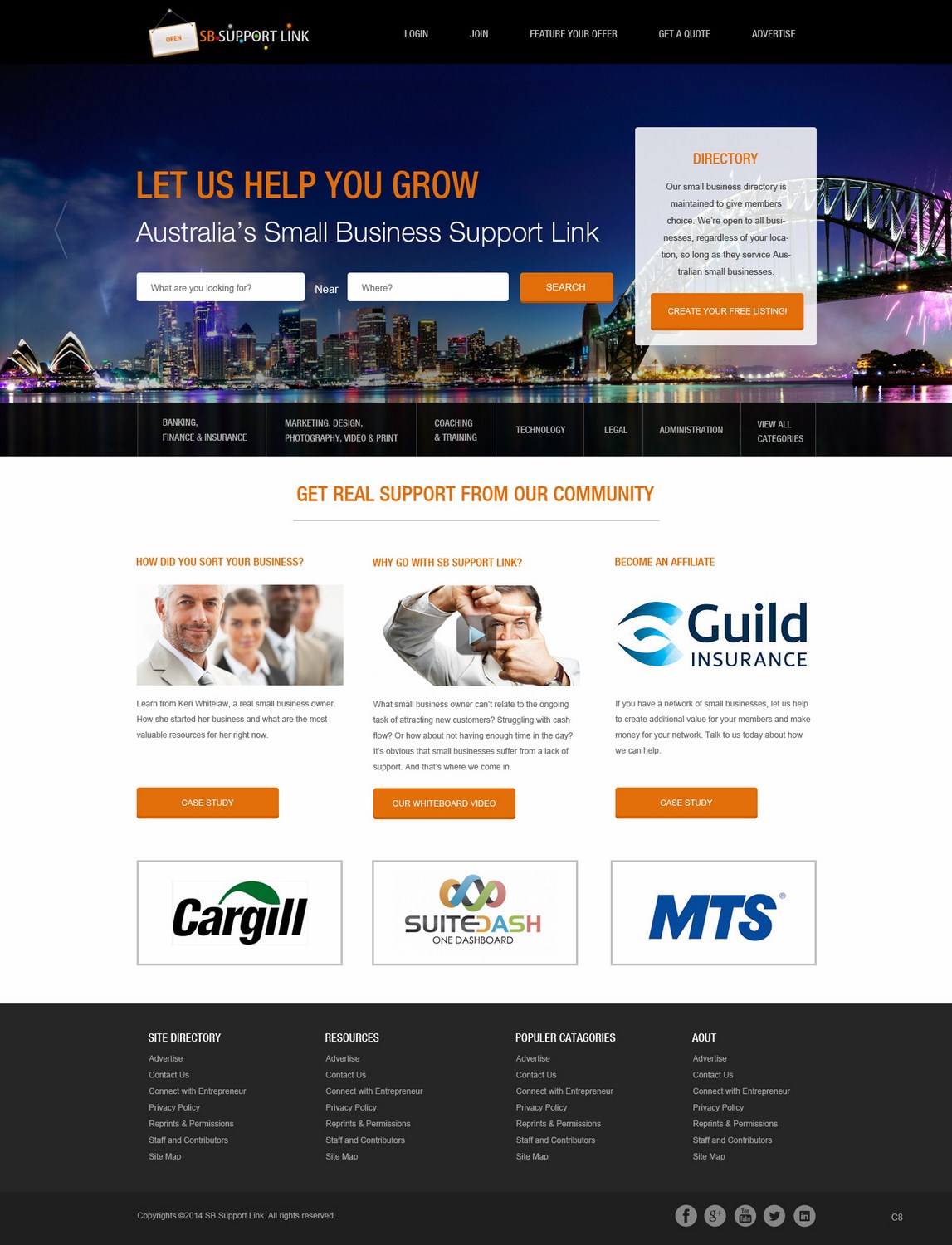 Web Design by pb for Small Business Support Link | Design #4371089