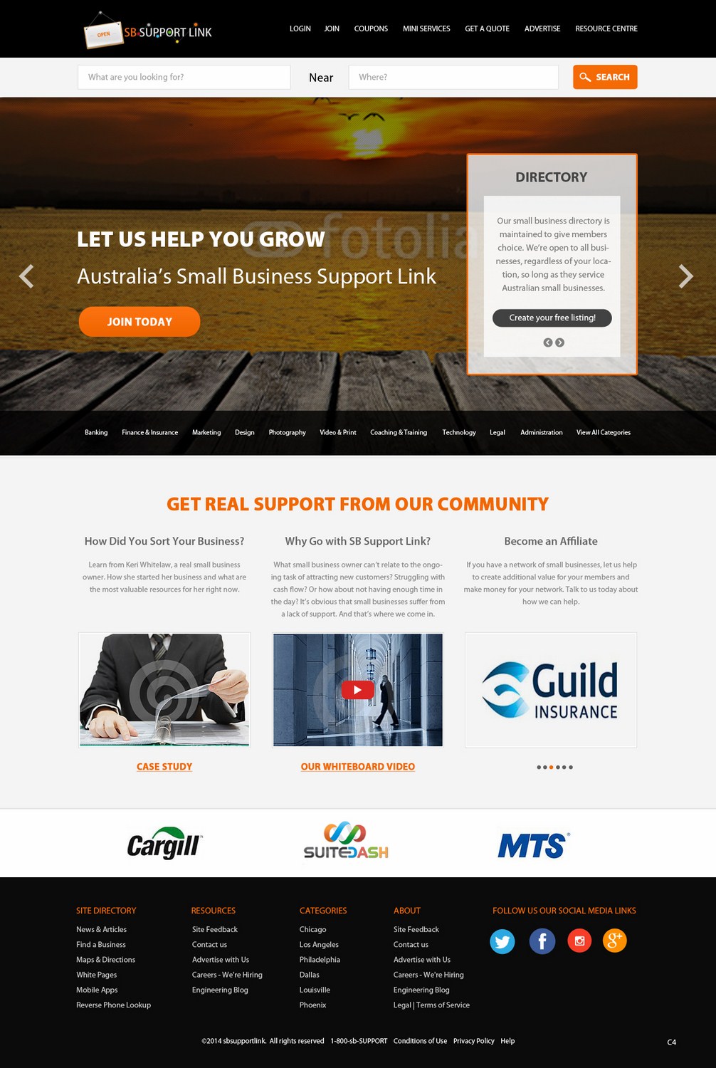 Web Design by pb for Small Business Support Link | Design #4371096