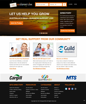 Web Design par pb pour Small Business Support Link | Design : #4371108