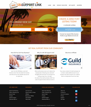 Web Design par pb pour Small Business Support Link | Design : #4371127