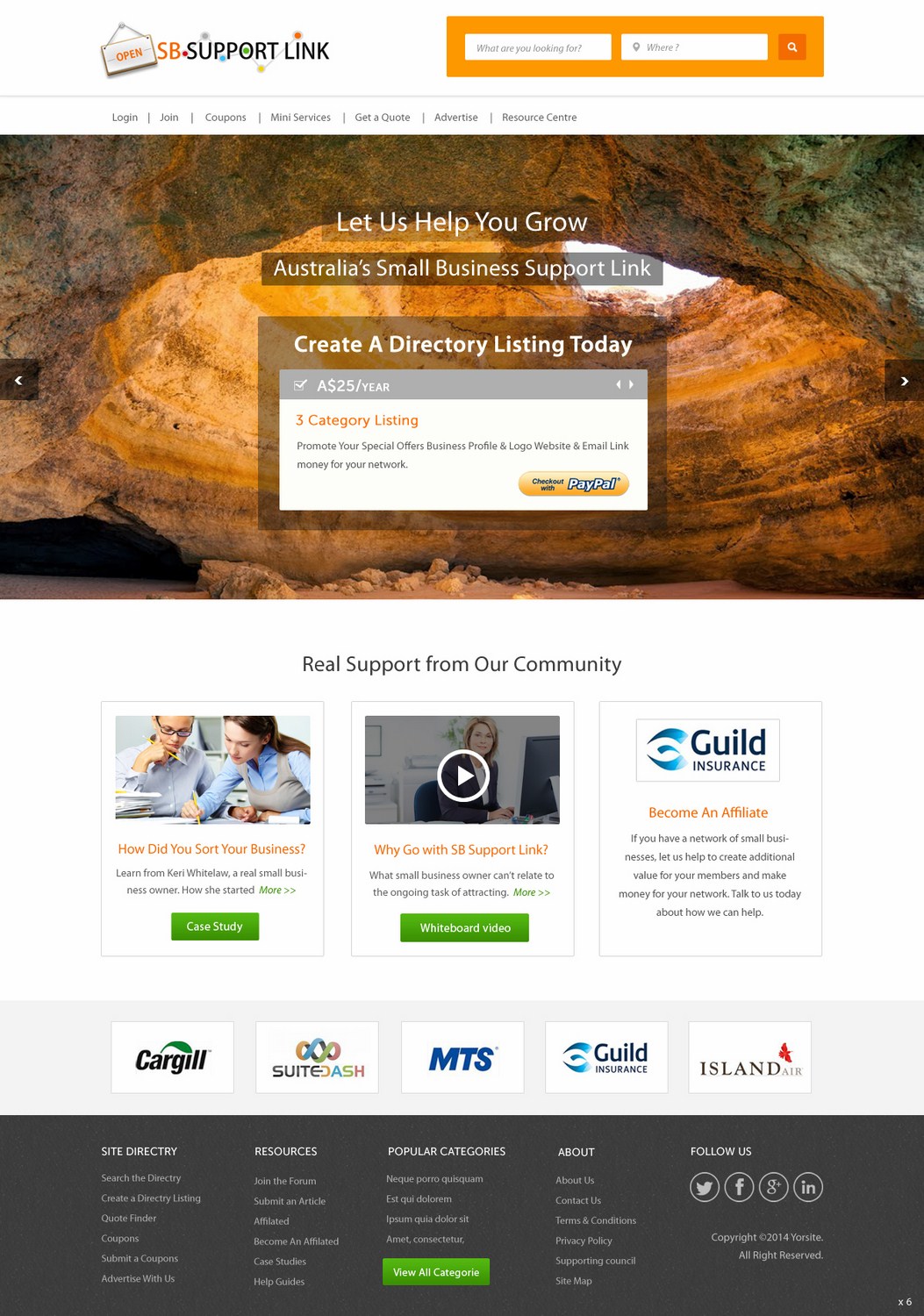 Web Design by pb for Small Business Support Link | Design #4371132