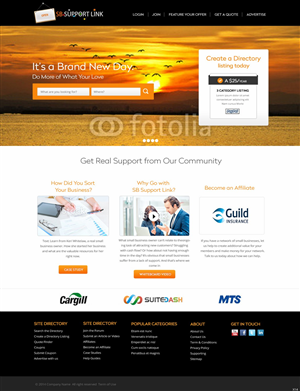 Web Design par pb pour Small Business Support Link | Design : #4371136