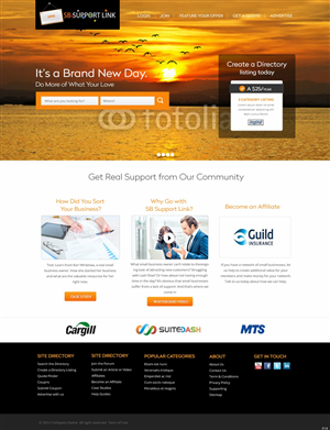 Web Design par pb pour Small Business Support Link | Design : #4371141