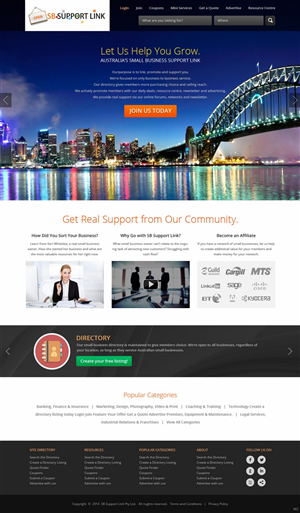 Web Design par pb pour Small Business Support Link | Design : #4371153