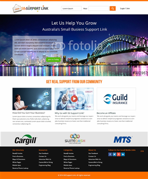 Web Design par pb pour Small Business Support Link | Design : #4382023