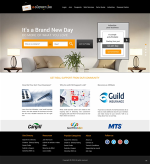 Web Design par pb pour Small Business Support Link | Design : #4382025