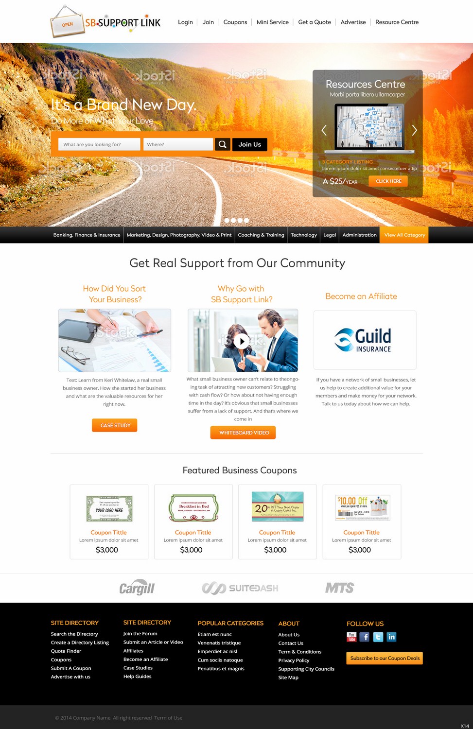 Web Design by pb for Small Business Support Link | Design #4388631