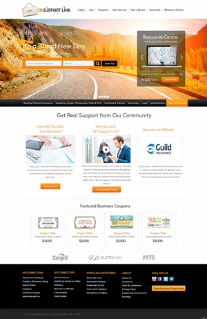 Web Design par pb pour Small Business Support Link | Design : #4388631