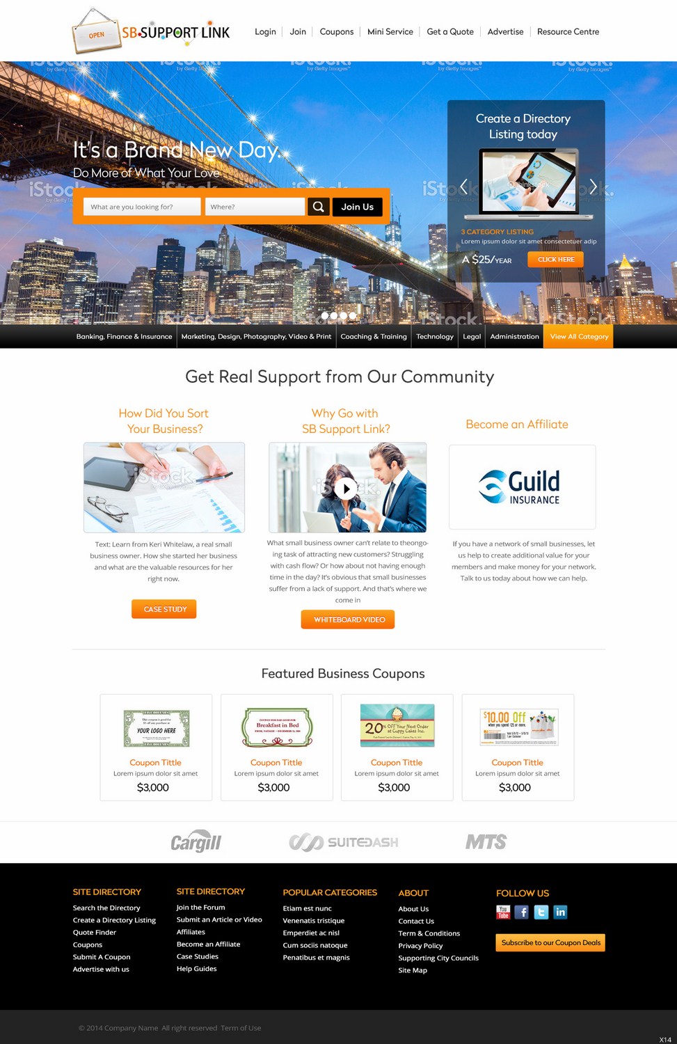 Web Design by pb for Small Business Support Link | Design #4388633