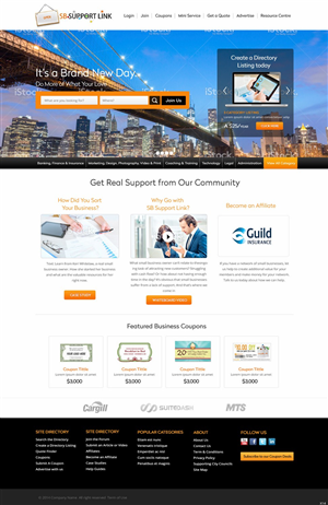Web Design par pb pour Small Business Support Link | Design : #4388636