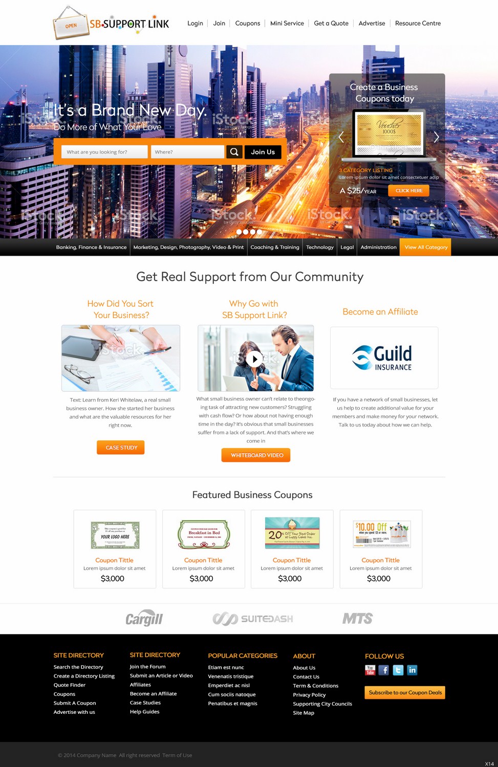 Web Design by pb for Small Business Support Link | Design #4388640
