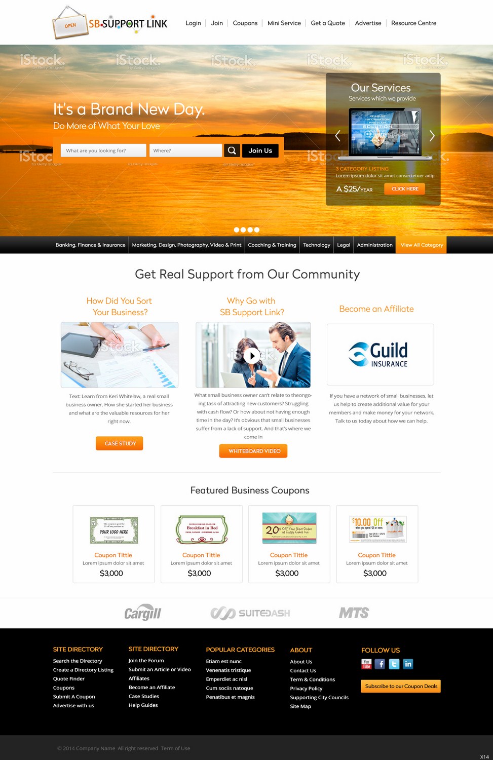 Web Design by pb for Small Business Support Link | Design #4388642