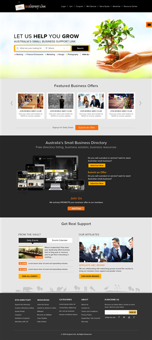 Web Design par OM pour Small Business Support Link | Design : #4377619