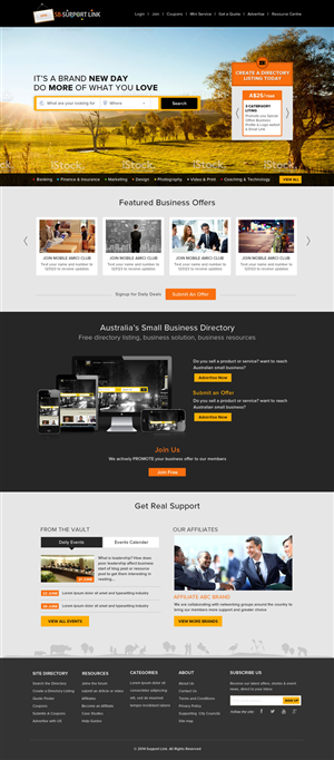 Web Design par OM pour Small Business Support Link | Design : #4377623