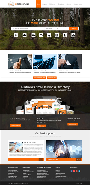 Web Design par OM pour Small Business Support Link | Design : #4377625