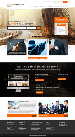 Web Design par OM pour Small Business Support Link | Design : #4377629