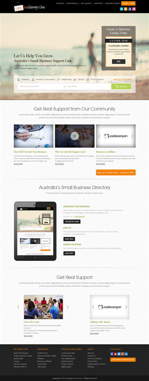 Web Design par OM pour Small Business Support Link | Design : #4377632