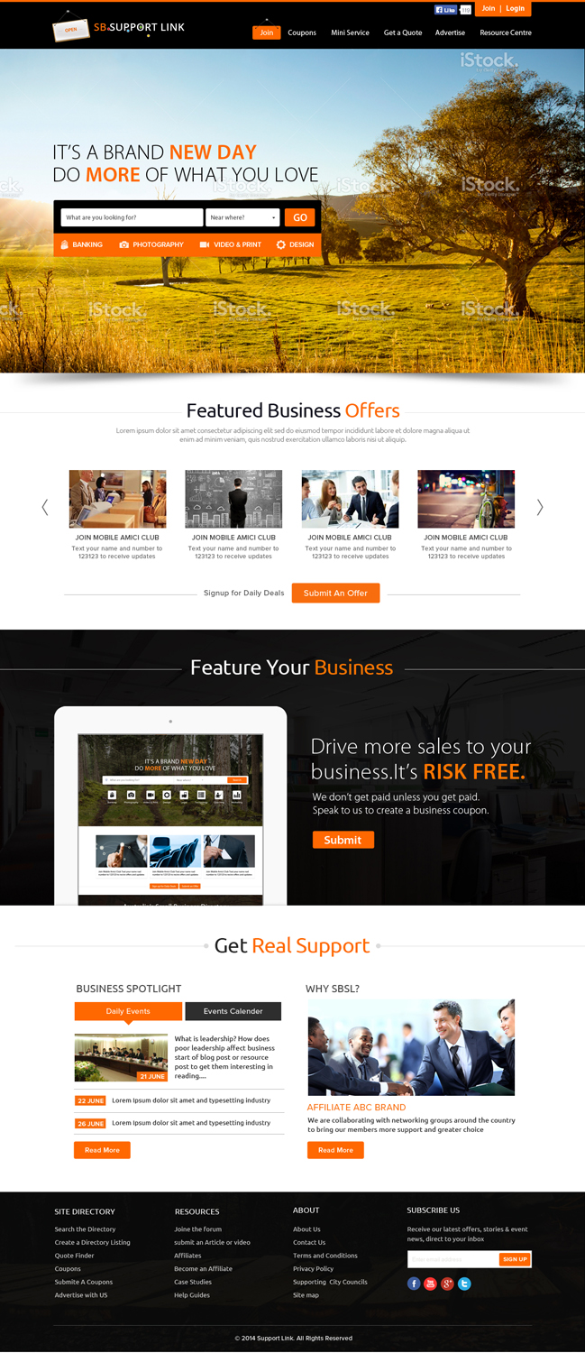 Web Design by OM for Small Business Support Link | Design #4385257