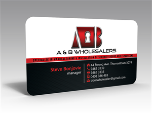 Security doors and flyscreens | Business Card Design by Hardcore Design