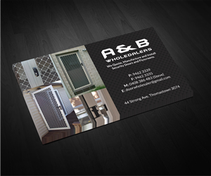 Security doors and flyscreens | Business Card Design by Sarah Haroon