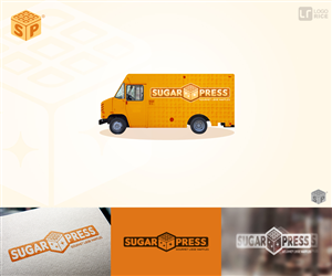 Sugar Press: Gourmet Liege Waffles | Design de Logo par logorice