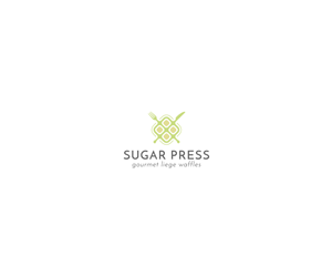 Sugar Press: Gourmet Liege Waffles | Logo Design by T. Woof