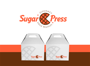 Sugar Press: Gourmet Liege Waffles | Logo Design by creative.visuals