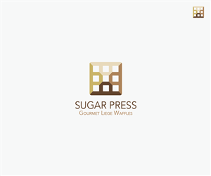 Sugar Press: Gourmet Liege Waffles | Logo Design by chisharizushi