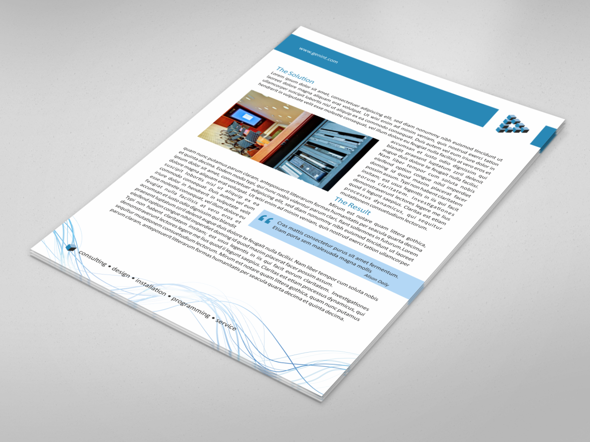 Diseño Gráfico por HYPdesign para Genesis Integration Inc. | Diseño #1244293