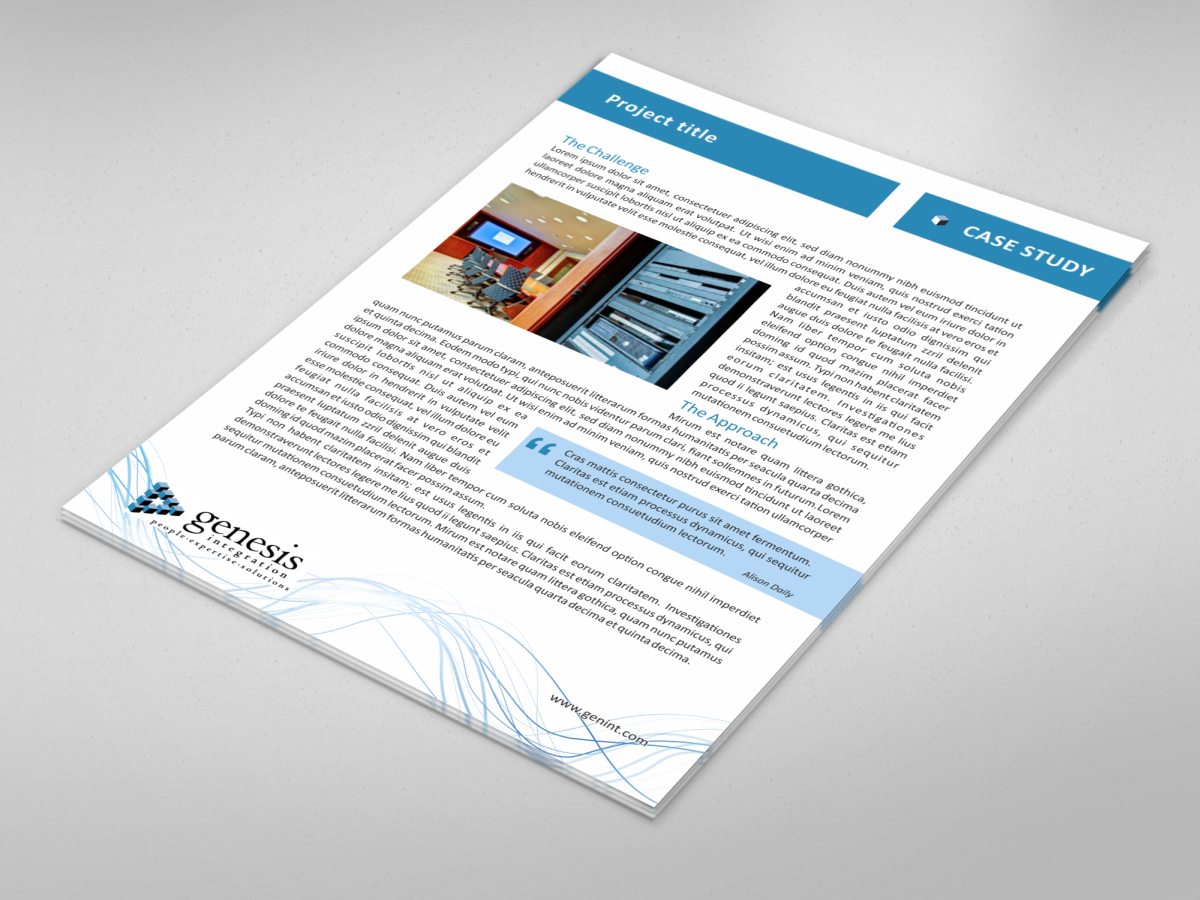 Design Graphique par HYPdesign pour Genesis Integration Inc. | Design #1244368