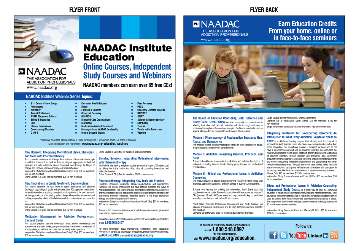 modern economical non profit flyer design for naadac by qadirkhan flyers for non profit organizations