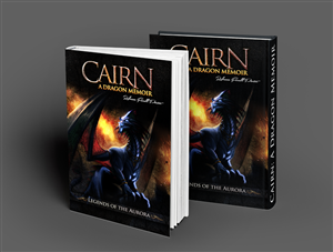 Updated ebook fantasy cover with feathered dragon and twisted tail | eBook Cover Design by Carlos Alba D.