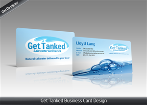 Salt Water Delivery Company Business Card Design | Design de Carte de Visite par gekgrfx