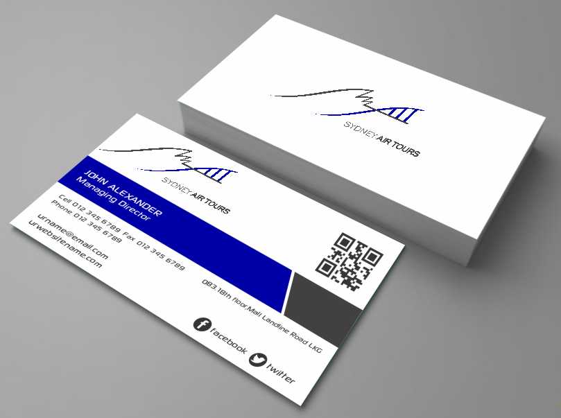 Business Card Design by AwsomeD for Sydney Air Tours | Design #4345615