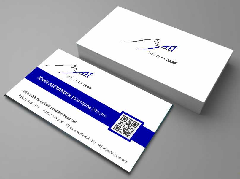 Business Card Design by AwsomeD for Sydney Air Tours | Design #4345618